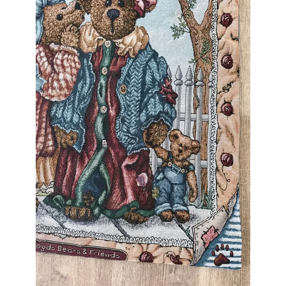 Vintage Boyd’s bears collection wall hanging tapestry set 3 piece grandmacore